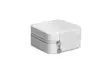 Smyckeskrin Aberto Design Aberto Vit Pu Läder 10x10x5,5 cm - Förvaringslådor och korgar - 8683743767953 - 5