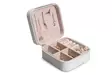 Smyckeskrin Aberto Design Aberto Vit Pu Läder 10x10x5,5 cm - Förvaringslådor och korgar - 8683743767953 - 1