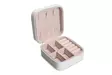 Smyckeskrin Aberto Design Aberto Vit Pu Läder 10x10x5,5 cm - Förvaringslådor och korgar - 8683743767953 - 3