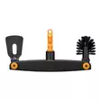 Räystäskourun puhdistaja OneClick Fiskars 1080698 - Säädettävä kourunpuhdistaja harjalla ja raaputtimella - Trädgårdsverktyg - 6411501390363 - 1