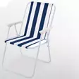 Campingstol Sailor Hopfällbar - Blåvit randig (HT-T42) - Trädgårdsstolar och soffor - 6438168117553 - 1