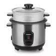 Riskokare | 1,0 l | 400 W | Non stick-beläggning | Avtagbar skål | Ångkorg | Varmhållningsfunktion | Automatisk avstängning - Riskokare - 8711902089933 - 12