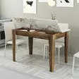 Matbord Hanah Home Kiev 506 Valnöt Vit Spånskiva 110x75x72 cm - Matbord - 8683743327423 - 4