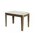 Matbord Hanah Home Kiev 506 Valnöt Vit Spånskiva 110x75x72 cm - Matbord - 8683743327423 - 1