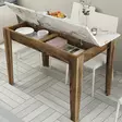 Matbord Hanah Home Kiev 506 Valnöt Vit Spånskiva 110x75x72 cm - Matbord - 8683743327423 - 5