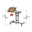 Ståskrivbord Hanah Home Glen 768 Furu Spånskiva 67x87x45,5 cm - Skrivbord - 8681875788433 - 5