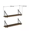 Vägghylla Hanah Home Reco Ek Spånskiva 60x12 cm - Vägghyllor - 8682870717053 - 1