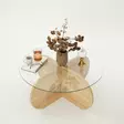Soffbord Hanah Home Bubble Safir Ek Härdat Glas Spånskiva 75x35x75 cm - Soffbord - 8683742112143 - 8