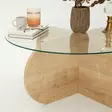Soffbord Hanah Home Bubble Safir Ek Härdat Glas Spånskiva 75x35x75 cm - Soffbord - 8683742112143 - 9