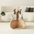 Soffbord Hanah Home Bubble Safir Ek Härdat Glas Spånskiva 75x35x75 cm - Soffbord - 8683742112143 - 4