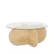 Soffbord Hanah Home Bubble Safir Ek Härdat Glas Spånskiva 75x35x75 cm - Soffbord - 8683742112143 - 1