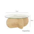 Soffbord Hanah Home Bubble Safir Ek Härdat Glas Spånskiva 75x35x75 cm - Soffbord - 8683742112143 - 10