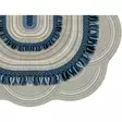 Badrumsmatta Set Mijölnir Blå 100% Polyester Halkfri Antibakteriell Maskintvättbar 50x60 cm & 60x100 cm - Badrumsmattor och våtrumsmattor - 8682870989603 - 5
