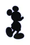 Dekorativ Led Väggdekor Wallity Mickey Mouse Blå MDF 32x50 cm - Ljussmycken och ljusfigurer - 8682870904613 - 1