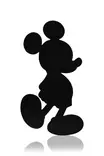 Dekorativ Led Väggdekor Wallity Mickey Mouse Blå MDF 32x50 cm - Ljussmycken och ljusfigurer - 8682870904613 - 8