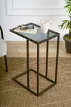 Sidobord Hanah Home Alaska C Svart Glas 30x60x40 cm - Sidobord och extrabord - 8684282056003 - 3