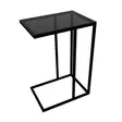 Sidobord Hanah Home Alaska C Svart Glas 30x60x40 cm - Sidobord och extrabord - 8684282056003 - 8