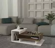 Soffbord Hanah Home Spring Vit Valnöt Spånskiva 90x24,8x50 cm - Soffor - 8681181613603 - 3