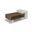 Soffbord Hanah Home Spring Vit Valnöt Spånskiva 90x24,8x50 cm - Soffor - 8681181613603 - 1