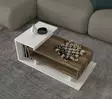 Soffbord Hanah Home Spring Vit Valnöt Spånskiva 90x24,8x50 cm - Soffor - 8681181613603 - 4