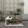 Soffbord Hanah Home Spring Vit Valnöt Spånskiva 90x24,8x50 cm - Soffor - 8681181613603 - 5