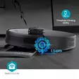 SmartLife Robot Dammsugare | Lasernavigation | Wi-Fi | Kapacitet insamlingsreservoir: 0.6 l | Automatisk laddning | Maximal användningstid: 2 timmar | Svart | Android / IOS - Robotdammsugare - 5412810335763 - 57
