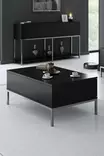 Soffbord Hanah Home Lord Svart Silver Spånskiva 90x40x60 cm - Soffbord - 8684282484233 - 2