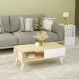 Soffbord Hanah Home Seul Safir Vit Spånskiva 90x40x45 cm - Soffbord - 8683342946223 - 2