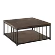Soffbord Hanah Home Zenn Valnöt Svart Spånskiva 90x90x40 cm - Soffbord - 8683743791293 - 1