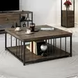 Soffbord Hanah Home Zenn Valnöt Svart Spånskiva 90x90x40 cm - Soffbord - 8683743791293 - 2