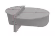 Soffbord Nordure Orion Grå Spånskiva 90x30x60 cm 85x35x30 cm - Soffbord - 8684283031283 - 10