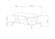 Soffbord Hanah Home Tabla Antracit Furu Spånskiva 100x40x60 cm - Soffbord - 8684282354413 - 6