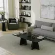 Soffbord Hanah Home Mushroom Svart Spånskiva 120x40x60 cm - Soffbord - 8684282515333 - 2