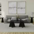 Soffbord Hanah Home Mushroom Svart Spånskiva 120x40x60 cm - Soffbord - 8684282515333 - 1