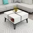 Soffbord Hanah Home Nirvana Vit Spånskiva 71,8x43,8x71,8 cm - Soffbord - 8683743945313 - 3