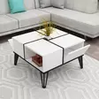 Soffbord Hanah Home Nirvana Vit Spånskiva 71,8x43,8x71,8 cm - Soffbord - 8683743945313 - 4