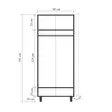Garderob Hanah Home Lidya 2 Sonomo Spånskiva 90x192x52 cm - Garderober - 8684282305903 - 5