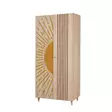 Garderob Hanah Home Lidya 2 Sonomo Spånskiva 90x192x52 cm - Garderober - 8684282305903 - 1