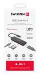 Swissten USB-C Hub 4-in-1 100W  - USB-adaptrar och dockning - 8595217487383 - 5