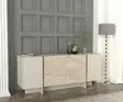 Konsolbord Hanah Home Veyron Travertin Sandsten Spånskiva 180x75,5x46,6 cm - Byråer och skåp - 8684283018383 - 3