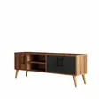 TV-bänk Hanah Home Exxen Valnöt Antracit Spånskiva 150x52x34 cm - TV-bänkar - 8683743041923 - 1