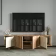 TV-bänk Hanah Home Diana Travertine Valnöt Spånskiva 180x50x33 cm - TV-bänkar - 8684283678853 - 5