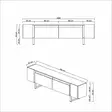 TV-bänk Hanah Home Yildiz Antracit Spånskiva 180x50x30 cm - TV-bänkar - 8684283557233 - 8
