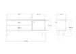 TV-bänk Hanah Home Jena Furu Spånskiva 120x50x29 cm - TV-bänkar - 8684282618263 - 1