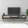 TV-bänk Hanah Home Valensiya Valnöt Antracit Spånskiva 180x35x45 cm - TV-bänkar - 8684282088233 - 3