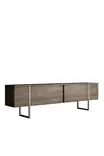 TV-bänk Hanah Home Luxe Valnöt Silver Spånskiva 180x30x50 cm - TV-bänkar - 8684282832393 - 1