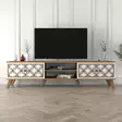 TV-bänk Hanah Home Walnut Valnöt Spånskiva 180x44x35 cm - TV-bänkar - 8681875184303 - 2