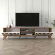 TV-bänk Hanah Home Walnut Valnöt Spånskiva 180x44x35 cm - TV-bänkar - 8681875184303 - 4