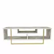 TV-bänk Hanah Home Asal 120 Vit Guld Spånskiva 120x35,2x40,2 cm - TV-bänkar - 8683743121823 - 1