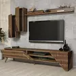 TV-bänk Hanah Home Beril Valnöt Spånskiva 180x40x37 cm - TV-bänkar - 8681875184273 - 3